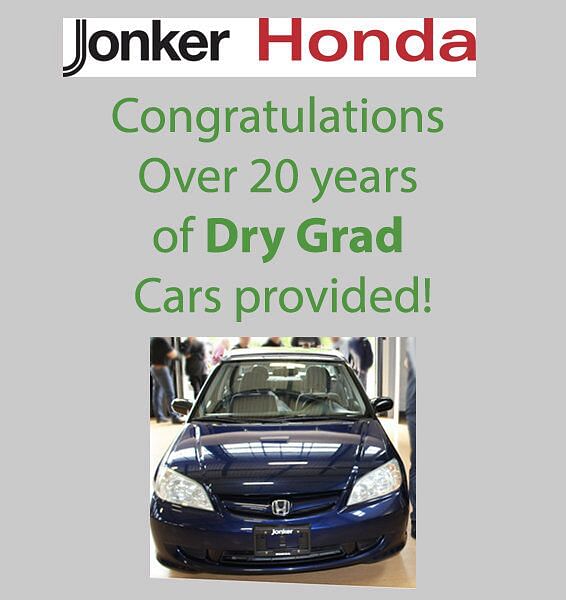 Congratulation over 20 years of Dry Grad Cars provided!